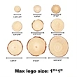 DIY Natural Craft Wooden Circles Tree Slice | https://www.bestnamebadges.com