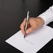 Hugo Boss® Chevron Pen | https://www.bestnamebadges.com