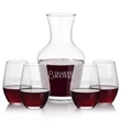 Summit Carafe & Vale Stemless Wine | https://www.bestnamebadges.com