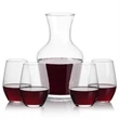 Summit Carafe & Vale Stemless Wine | https://www.bestnamebadges.com