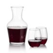 Summit Carafe & Stanford Stemless Wine | https://www.bestnamebadges.com