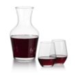 Summit Carafe & Mandelay Stemless Wine Set | https://www.bestnamebadges.com