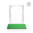 Messina VividPrint™ Award on Newhaven Base - Green | https://www.bestnamebadges.com