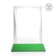 Messina VividPrint™ Award on Newhaven Base - Green | https://www.bestnamebadges.com