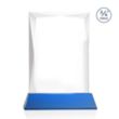 Messina VividPrint™ Award on Newhaven Base - Blue | https://www.bestnamebadges.com