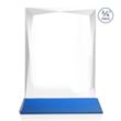 Messina VividPrint™ Award on Newhaven Base - Blue | https://www.bestnamebadges.com