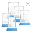 Messina Award on Newhaven Base - Sky Blue | https://www.bestnamebadges.com