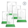 Messina Award on Newhaven Base - Green | https://www.bestnamebadges.com