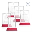 Messina Award on Newhaven Base - Red | https://www.bestnamebadges.com