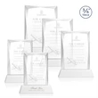 Messina Award on Newhaven Base - White | https://www.bestnamebadges.com