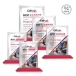 Messina VividPrint™ Award - Red | https://www.bestnamebadges.com