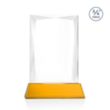 Messina VividPrint™ Award on Newhaven Base - Amber | https://www.bestnamebadges.com