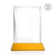 Messina VividPrint™ Award on Newhaven Base - Amber | https://www.bestnamebadges.com
