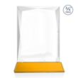 Messina VividPrint™ Award on Newhaven Base - Amber | https://www.bestnamebadges.com