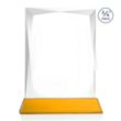 Messina VividPrint™ Award on Newhaven Base - Amber | https://www.bestnamebadges.com