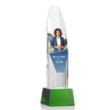 Barrhaven VividPrint™ Award on Base - Green | https://www.bestnamebadges.com