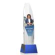 Barrhaven VividPrint™ Award on Base - Blue | https://www.bestnamebadges.com