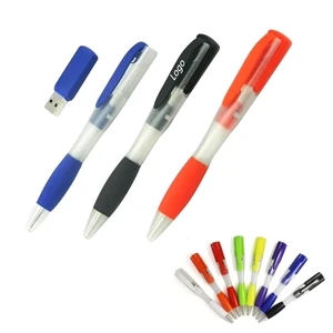 Plastic Ballpoint Pen USB Flash Drive