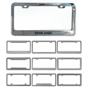 Plastic Chrome License Plate Frame