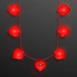 Valentine Hearts String Lights Necklace | https://www.bestnamebadges.com