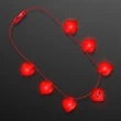 Valentine Hearts String Lights Necklace | https://www.bestnamebadges.com