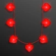 Valentine Hearts String Lights Necklace | https://www.bestnamebadges.com