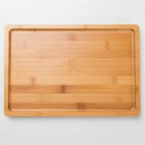 Square Wood Dinner Plate