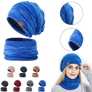 Slouchy Beanie Hat Scarf Set