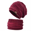Slouchy Beanie Hat Scarf Set | https://www.bestnamebadges.com