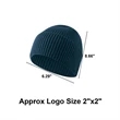 Winter Knit Beanie Hat | https://www.bestnamebadges.com