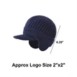 Winter Visor Hat with Earflaps | https://www.bestnamebadges.com
