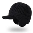 Winter Visor Hat with Earflaps | https://www.bestnamebadges.com