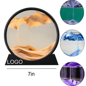 Creative Liquid Qauicksand Painting Art Hourglass