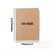 Custom Logo A6 Kraft Paper Cover Small Book | https://www.bestnamebadges.com