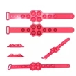 Push it pop fidget bracelet | https://www.bestnamebadges.com
