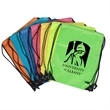 Hexagonal Fabric Drawstring w/ Reinforced Corner 13.5"x16.5" | https://www.bestnamebadges.com