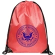 Football Shaped Fabric Drawstring (13.5 " x 16.5") | https://www.bestnamebadges.com