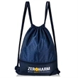 Football Shape Fabric Drawstring Bag W/ Zipper | https://www.bestnamebadges.com
