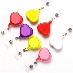 ABS Heart Shape Badge Reel