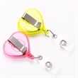 ABS Heart Shape Badge Reel | https://www.bestnamebadges.com