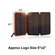 Fuller Park 14000mAh 3 Solar Panel Power Bank | https://www.bestnamebadges.com