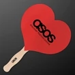 Heart Shaped Hand Fan (NON-Light Up) | https://www.bestnamebadges.com
