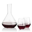 Terrassa Carafe & Reina Stemless Wine | https://www.bestnamebadges.com