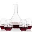 Terrassa Carafe & Reina Stemless Wine | https://www.bestnamebadges.com