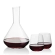 Terrassa Carafe & Howden Stemless Wine | https://www.bestnamebadges.com