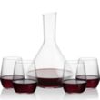 Terrassa Carafe & Germain Stemless Wine | https://www.bestnamebadges.com