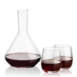 Terrassa Carafe & Crestview Stemless Wine | https://www.bestnamebadges.com
