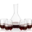 Terrassa Carafe & Crestview Stemless Wine | https://www.bestnamebadges.com