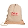 County Drawstring Bag with Cork Bottom | https://www.bestnamebadges.com