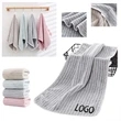 Custom Soft Absorbent Coral Velvet Bath Towel | https://www.bestnamebadges.com